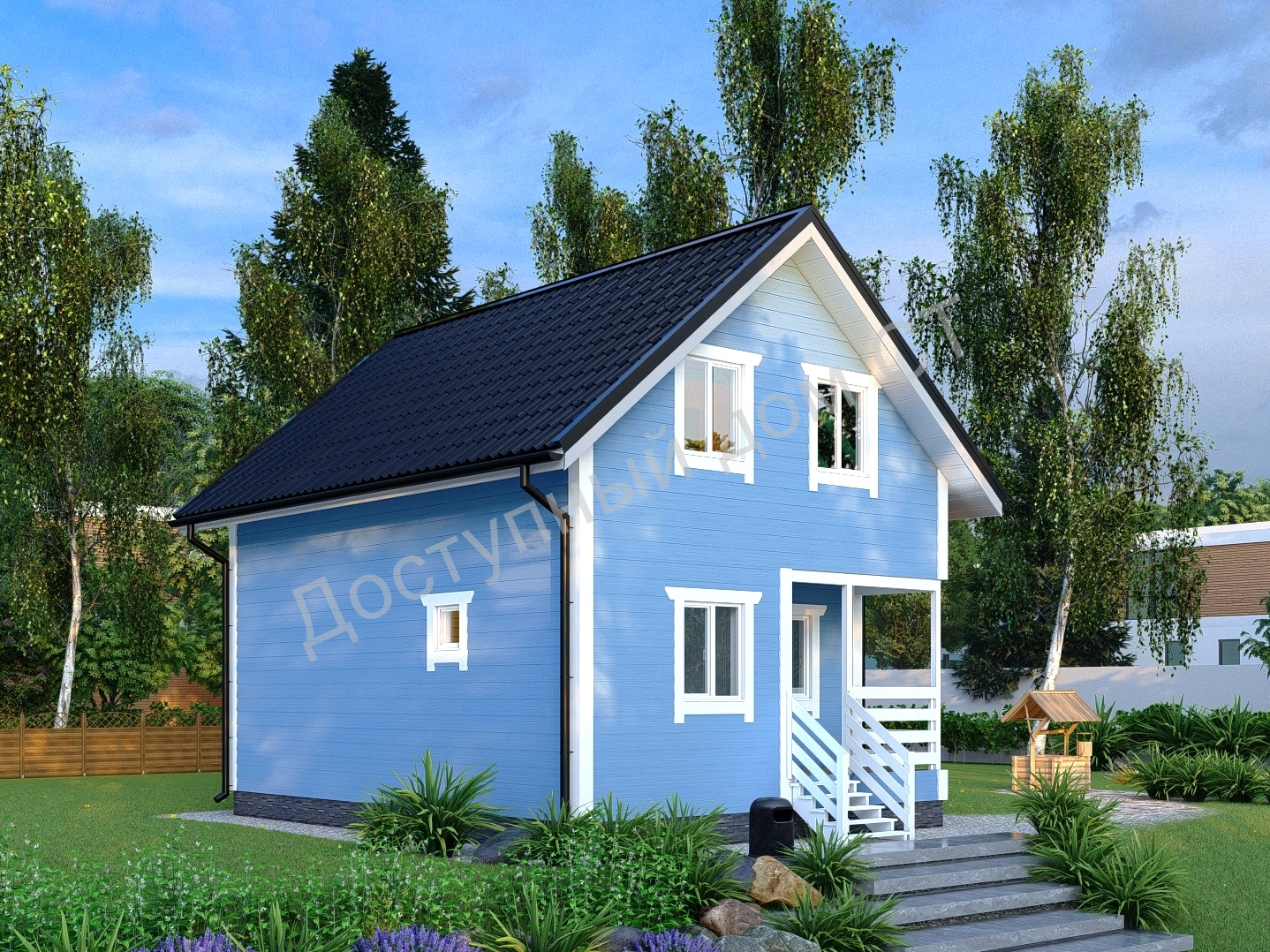Дом каркасный 6х8