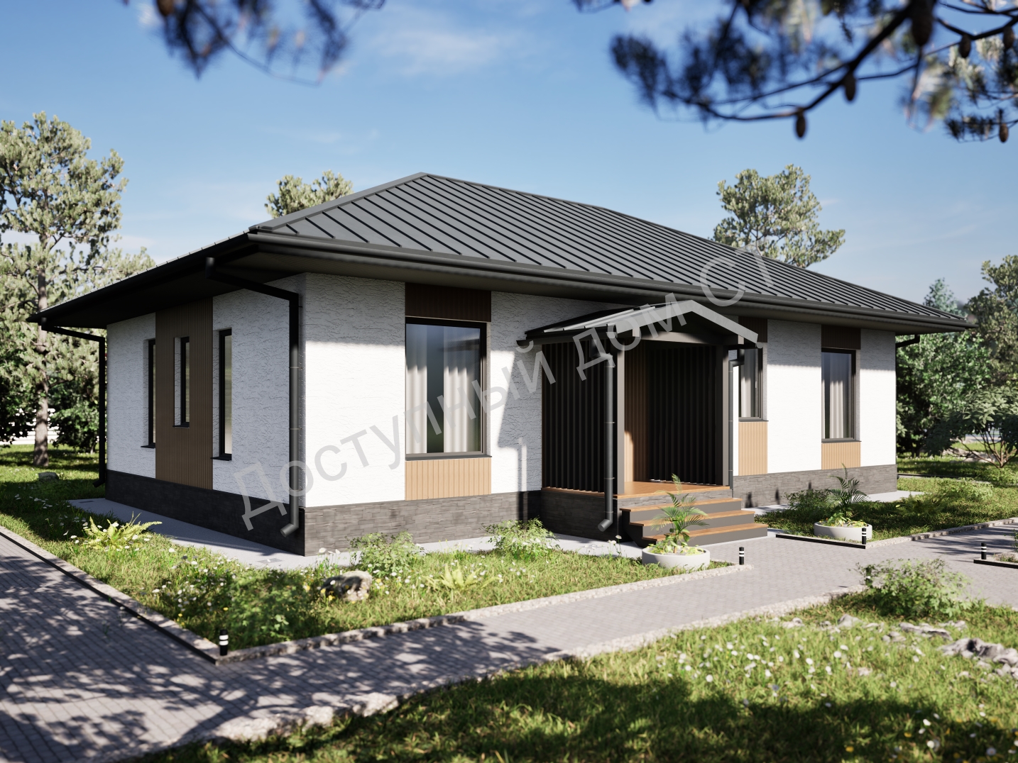 Дом каркасный 14,5х9,4 «Грей»