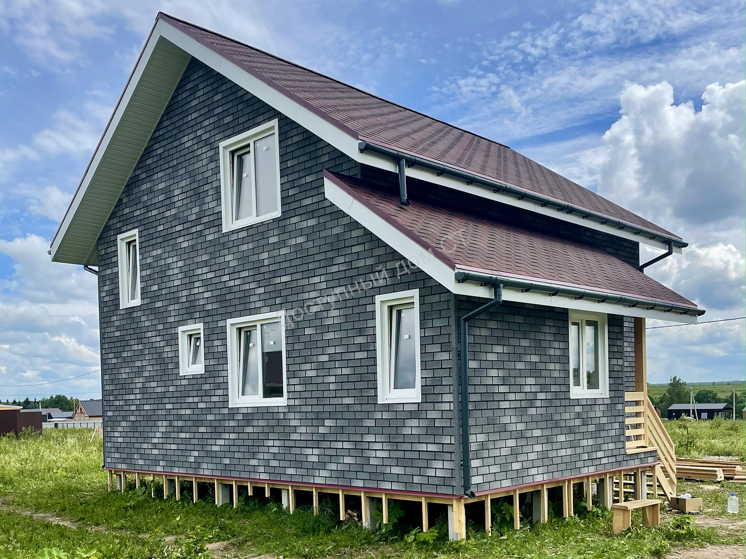 Дом 9,5х8,0 по проекту «Уютный», 107м²